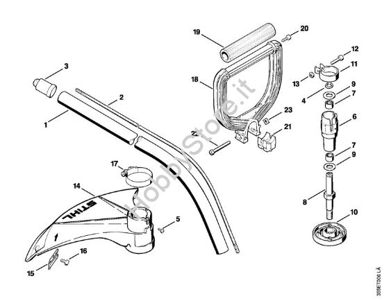 Stelo FS 72, impugnatura circolare Decespugliatrici (FS) FS 72 R della marca STIHL