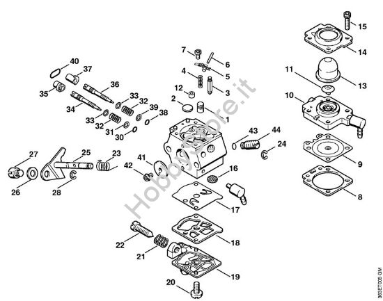 Carburatore WT-329 Decespugliatrici (FS) FS 76 della marca STIHL