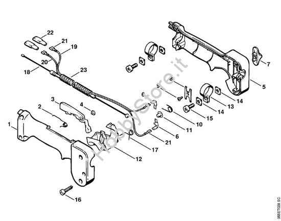 Impugnatura Decespugliatrici (FS) FS 76 della marca STIHL