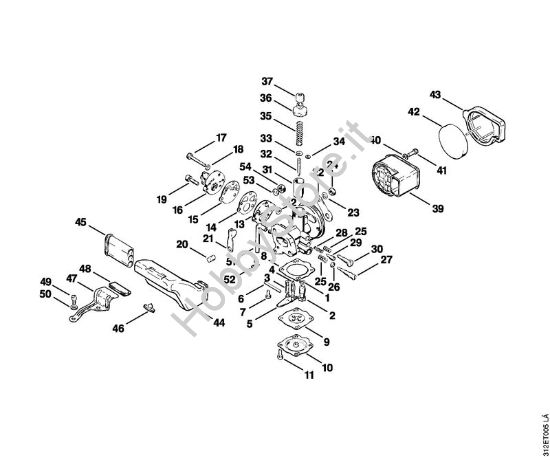 Carburatore, filtro aria Decespugliatrici (FS) FS 80 AVE della marca STIHL
