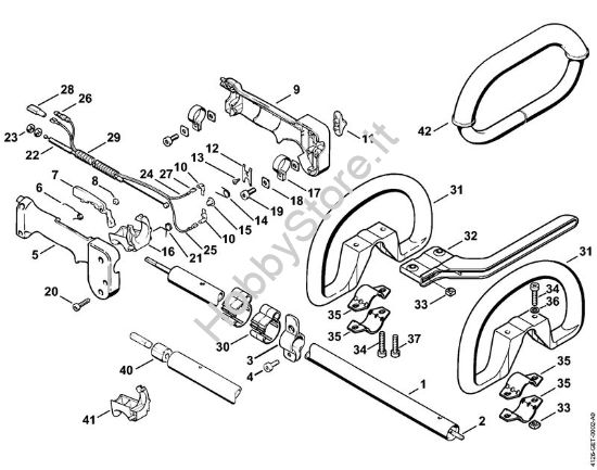 Impugnatura circolare Decespugliatrici (FS) FS 86 della marca STIHL