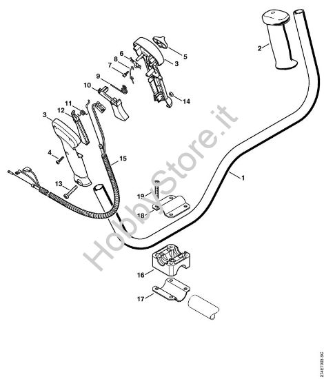Impugnatura a manubrio Decespugliatrici (FS) FS 87 della marca STIHL