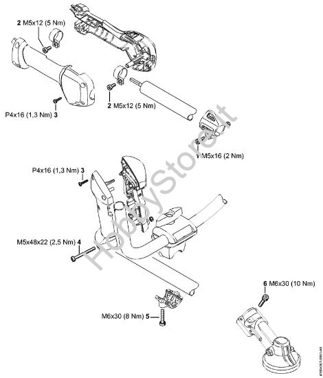 Coppie di serraggio Decespugliatrici (FS) FS 89 della marca STIHL