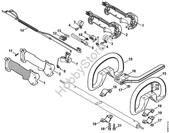 Impugnatura Decespugliatrici (FS) FS 90 R della marca STIHL