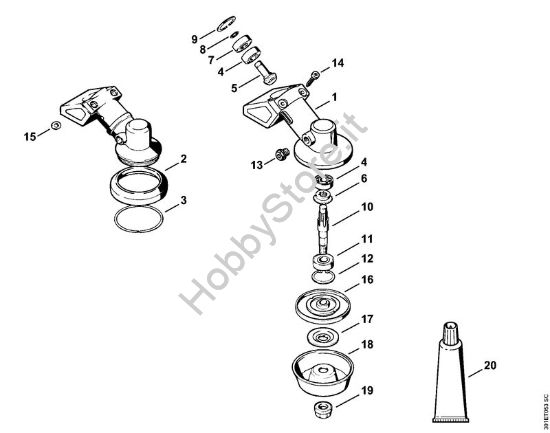 Riduttore Decespugliatrici spalleggiabilli (FR) FR 106 della marca STIHL
