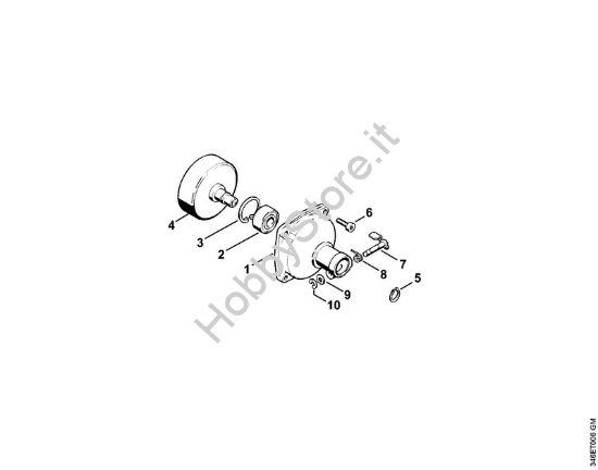 Scatola frizione Decespugliatrici spalleggiabilli (FR) FR 106 della marca STIHL