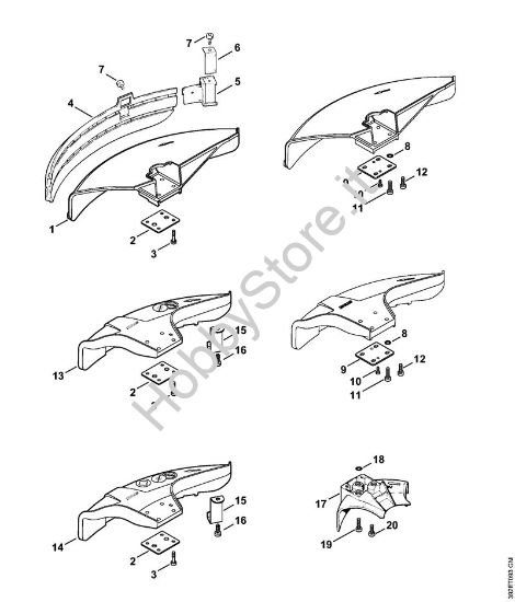 Riparo Decespugliatrici spalleggiabilli (FR) FR 108 della marca STIHL