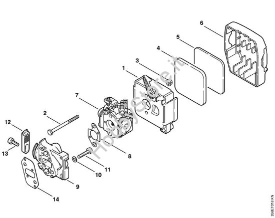 Filtro aria FR 125 Decespugliatrici spalleggiabilli (FR) FR 125 SEA della marca STIHL
