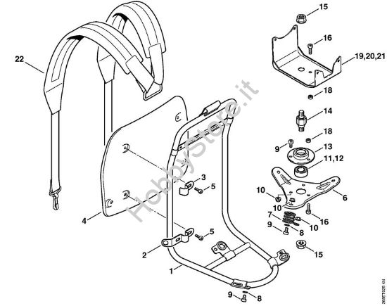 Telaio Decespugliatrici spalleggiabilli (FR) FR 125 SEA della marca STIHL