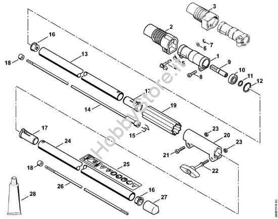 Stelo Decespugliatrici spalleggiabilli (FR) FR 130 T della marca STIHL