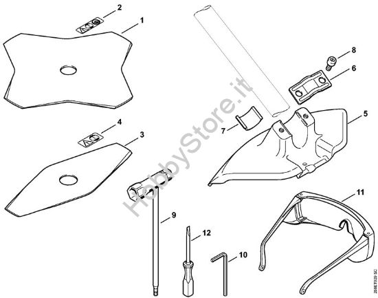 Attrezzi di taglio, utensili Decespugliatrici spalleggiabilli (FR) FR 135 SEA della marca STIHL