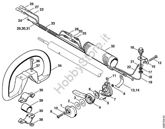 Impugnatura Decespugliatrici spalleggiabilli (FR) FR 145 SEA della marca STIHL