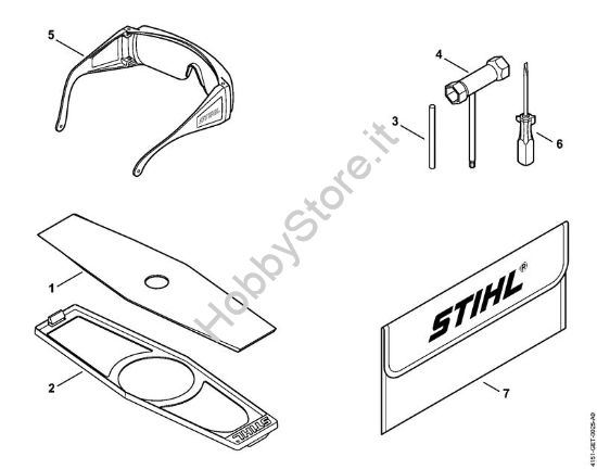 Attrezzi, accessorio a richiesta Decespugliatrici spalleggiabilli (FR) FR 230 della marca STIHL
