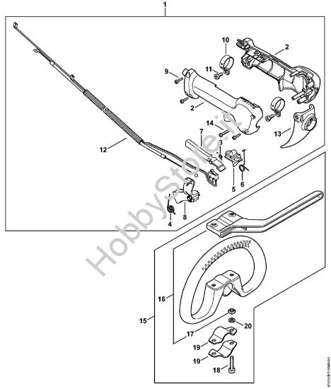 Impugnatura Decespugliatrici spalleggiabilli (FR) FR 235 della marca STIHL