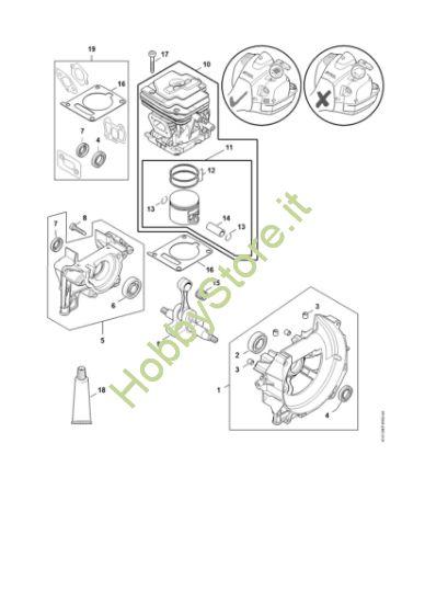 Picture of Carter albero a gomito, cilindro FR 410 FR 410 C-E