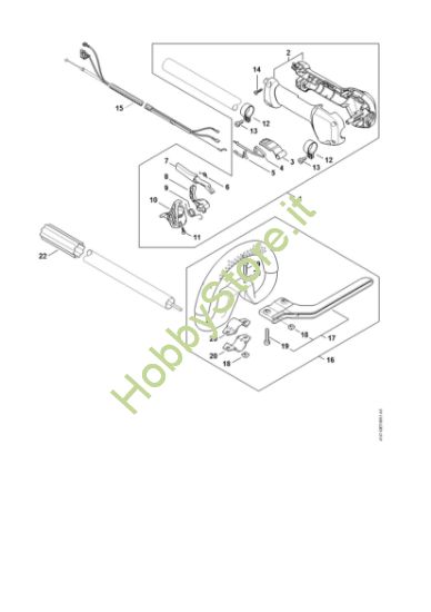 Picture of Impugnatura di comando FR 460 TC-EM