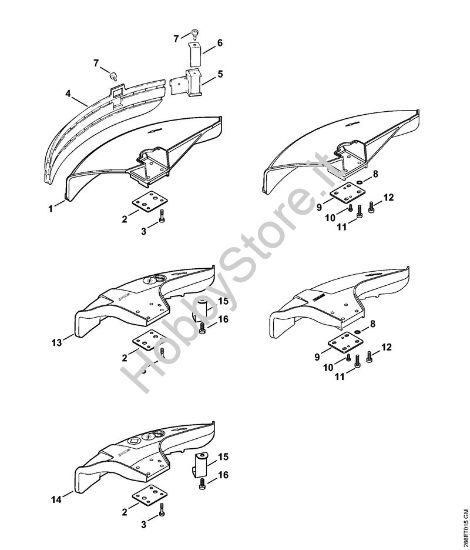 Riparo Decespugliatrici spalleggiabilli (FR) FR 85 della marca STIHL