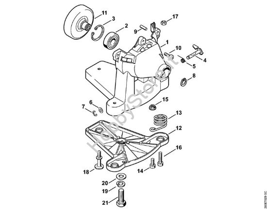 Carenatura ventola Decespugliatrici spalleggiabilli (FR) FR 85 T della marca STIHL