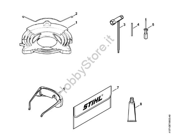 Riparo per trasporto, Attrezzi Decespugliatrici spalleggiabilli (FR) FR 85 T della marca STIHL