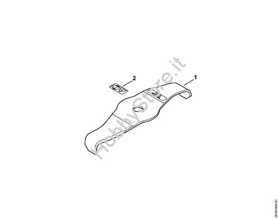 Lama 270-2 FS Attrezzi di taglio Coltello trituratore 270-2 della marca STIHL