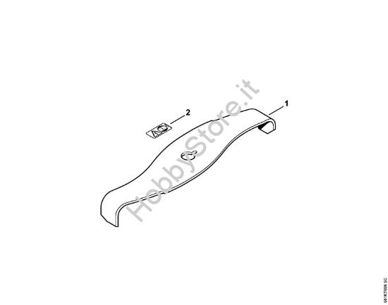 Lama 320-2 FS Attrezzi di taglio Coltello trituratore 320-2 della marca STIHL