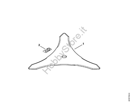 Lama da boscaglia 350-3 DuroSpezial FS Attrezzi di taglio Lama da boscaglia 350-3 DuroSpezial della marca STIHL