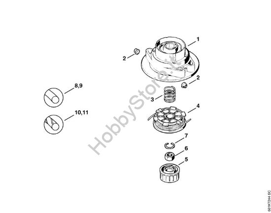 Testa falciante AutoCut 11-2 FS Attrezzi di taglio Testa falciante AutoCut 11-2 della marca STIHL