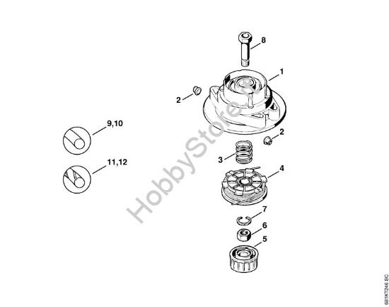 Testa falciante AutoCut21-2 FS Attrezzi di taglio Testa falciante AutoCut 21-2 della marca STIHL