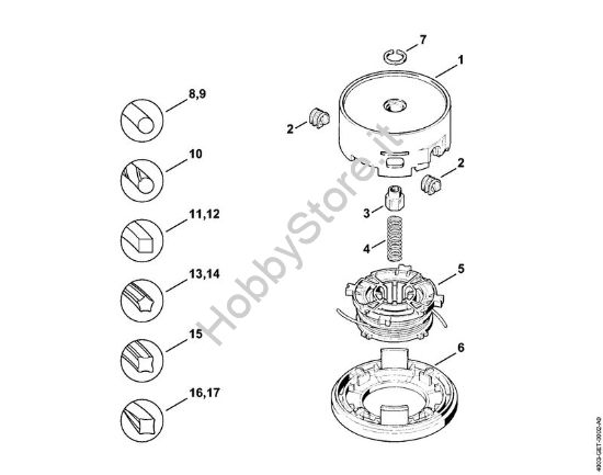 Testa falciante AutoCut 40-2 FS Attrezzi di taglio Testa falciante AutoCut 40-2 della marca STIHL