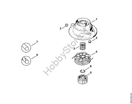 Testa falciante AutoCut 5-2 FS Attrezzi di taglio Testa falciante AutoCut 5-2 della marca STIHL