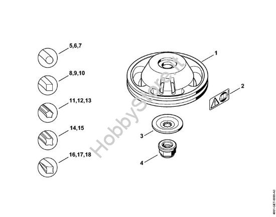 Testa falciante FixCut 30-2 FS Attrezzi di taglio Testa falciante FixCut 30-2 della marca STIHL