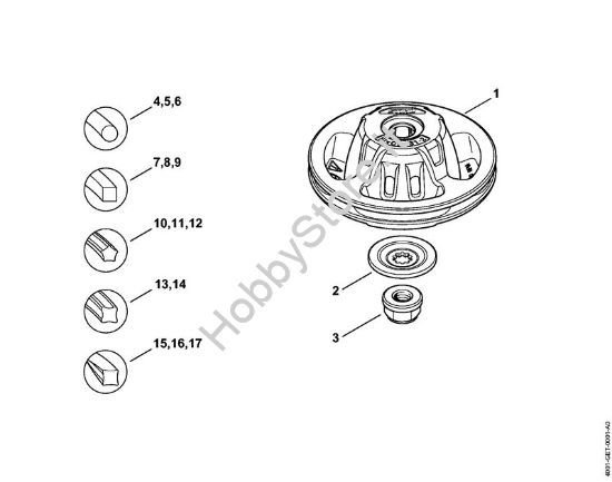 Testa falciante FixCut 31-2 FS Attrezzi di taglio Testa falciante FixCut 31-2 della marca STIHL