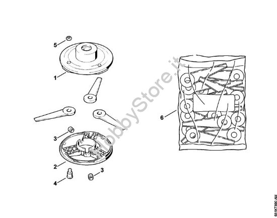 Testa falciante PolyCut 20-3 FS Attrezzi di taglio Testa falciante PolyCut 20-3 della marca STIHL