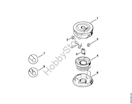 Testa falciante SuperCut 10-1 FS Attrezzi di taglio Testa falciante SuperCut 10-1 della marca STIHL