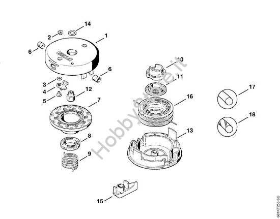 Testa falciante SuperCut 40-2 FS Attrezzi di taglio Testa falciante SuperCut 40-2 della marca STIHL
