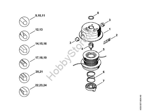 Testa falciante TrimCut 40-2 FS Attrezzi di taglio Testa falciante TrimCut 40-2 della marca STIHL