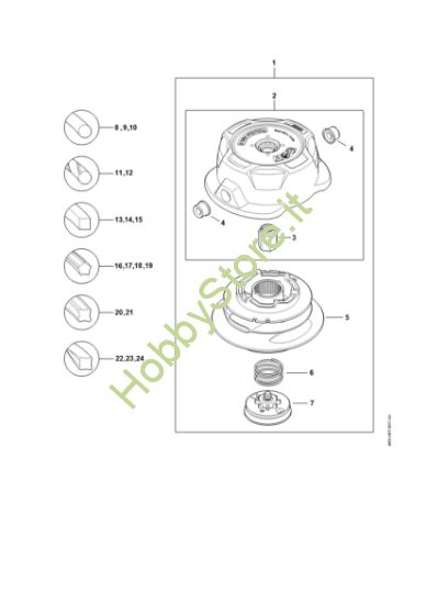 Picture of Testa falciante TrimCut C 52-2 Testa falciante TrimCut C 52-2