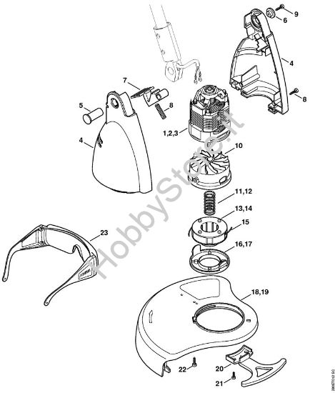 Elettromotore, testa falciante Trimmer elettrici (FE, FSE) FSE 31 della marca STIHL