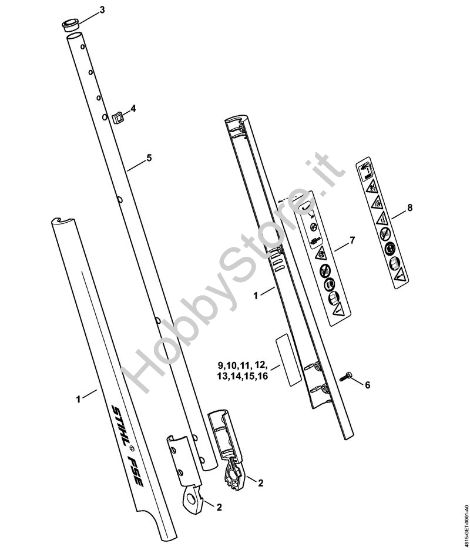 Stelo Trimmer elettrici (FE, FSE) FSE 41 della marca STIHL