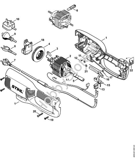 Corpo, Elettromotore Trimmer elettrici (FE, FSE) FSE 71 della marca STIHL