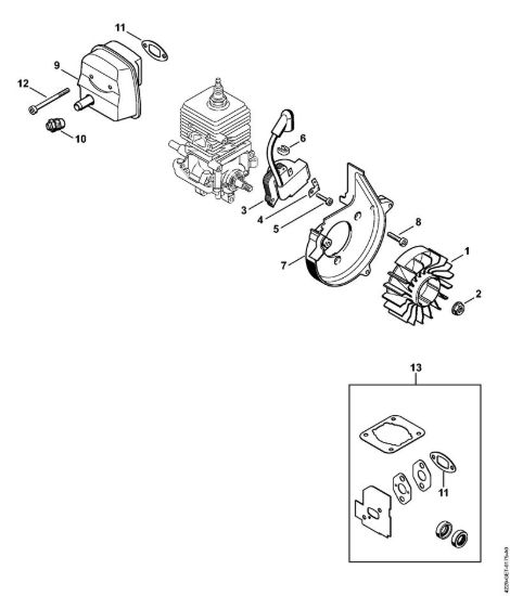 Impianto di accesione, silenziatore BG 85 Soffiatori (BG, BR) BG 85 della marca STIHL