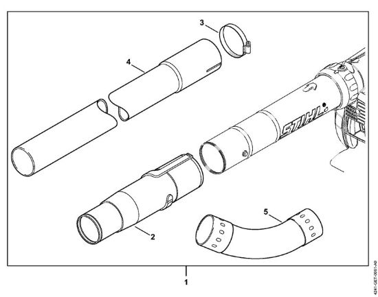 Corredo dispositivo pulizia grondaia Soffiatori (BG, BR) BG 86-D della marca STIHL