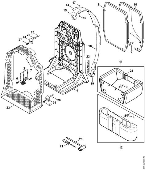 Dorsale Soffiatori (BG, BR) BR 320 L della marca STIHL