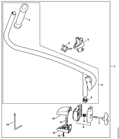 Impugnatura a manubrio Soffiatori (BG, BR) BR 450 della marca STIHL