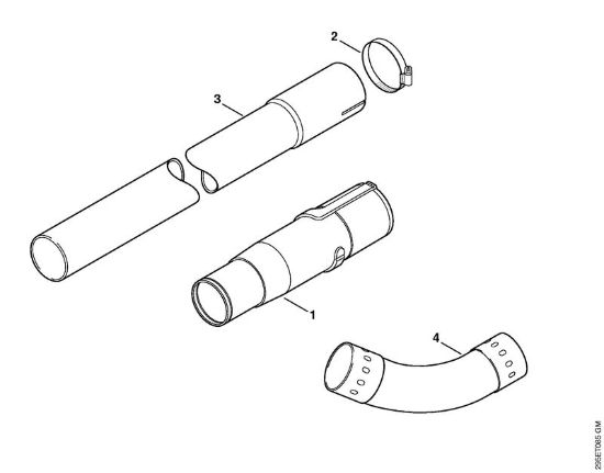 Corredo dispositivo pulizia grondaia Trituratori ad aspirazione (SH) SH 85 della marca STIHL