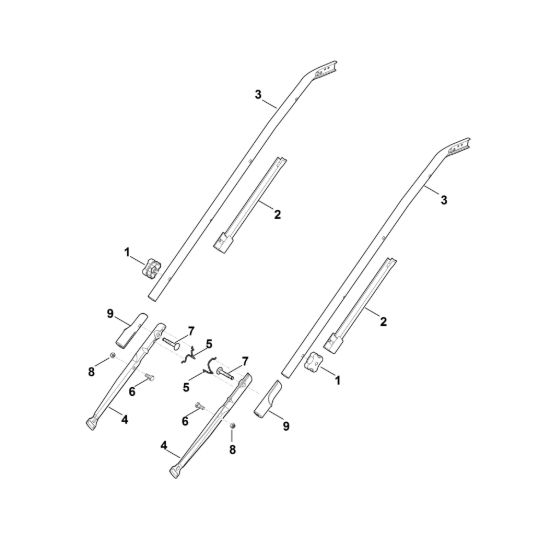 Picture of B - Parte inferiore manubrio RME 545.0 V
