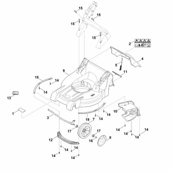 Picture of B - Scocca, asse anteriore RM 448.0 TC