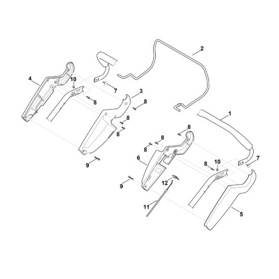 Picture of A - Parte superiore manubrio RM 545.0