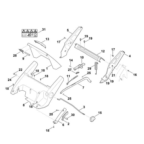 Picture of C - Telaio, regolazione altezza RM 545.0