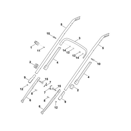 Picture of B - Parte inferiore manubrio RM 545.0 V